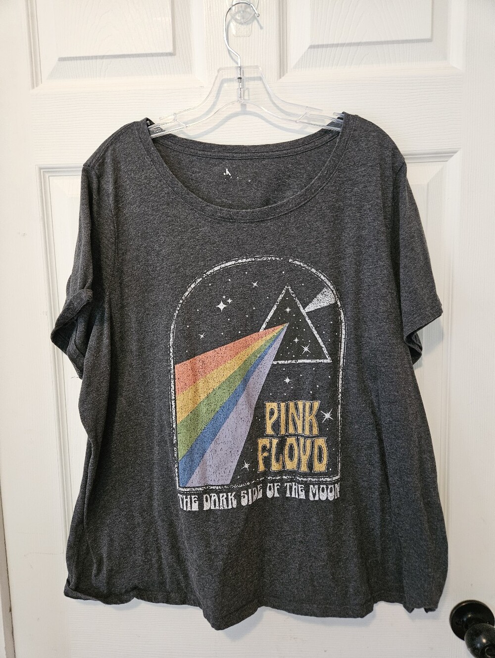 Pink Floyd Dark Side of the Moon Graphic Tee - Charcoal Gray